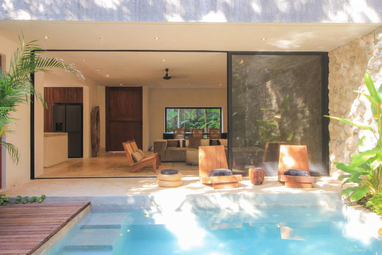 Elegant Boho Style Villa Jungle Views In Rooftop Deck & Outstanding Raw Pool In Holistika Tulum Ngoại thất bức ảnh